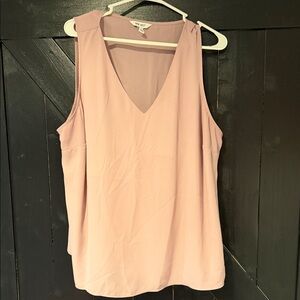 Nine West Blush V-Neck Sleeveless Blouse